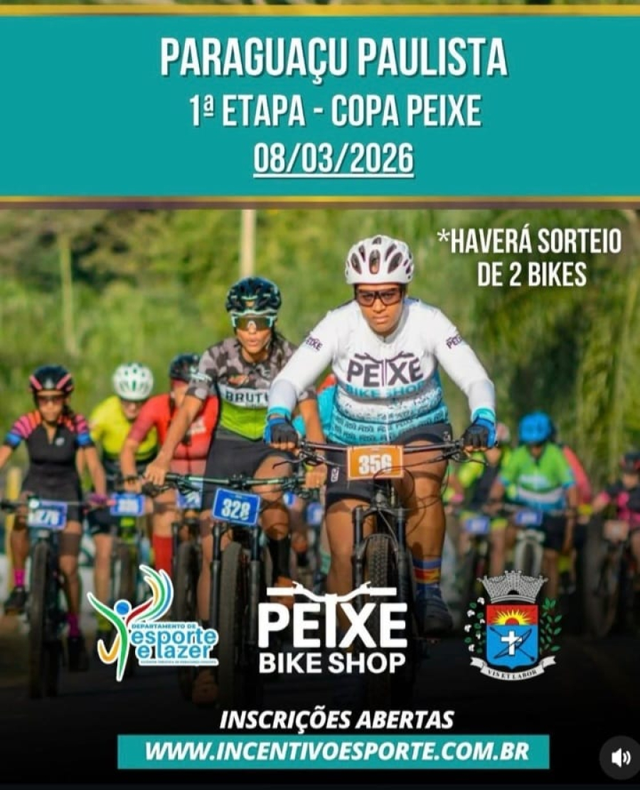 Paraguaçu Paulista recebe 1ª Edição da 4ª Copa Peixe de Ciclismo